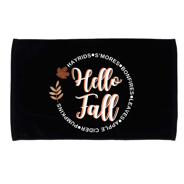 Hello Fall Microfiber Hand Towel