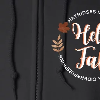 Hello Fall Full Zip Hoodie