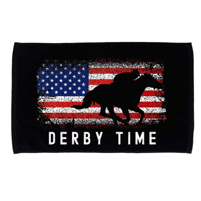 Horse Funny Horses Derby Time Horse Racing Microfiber Hand Towel