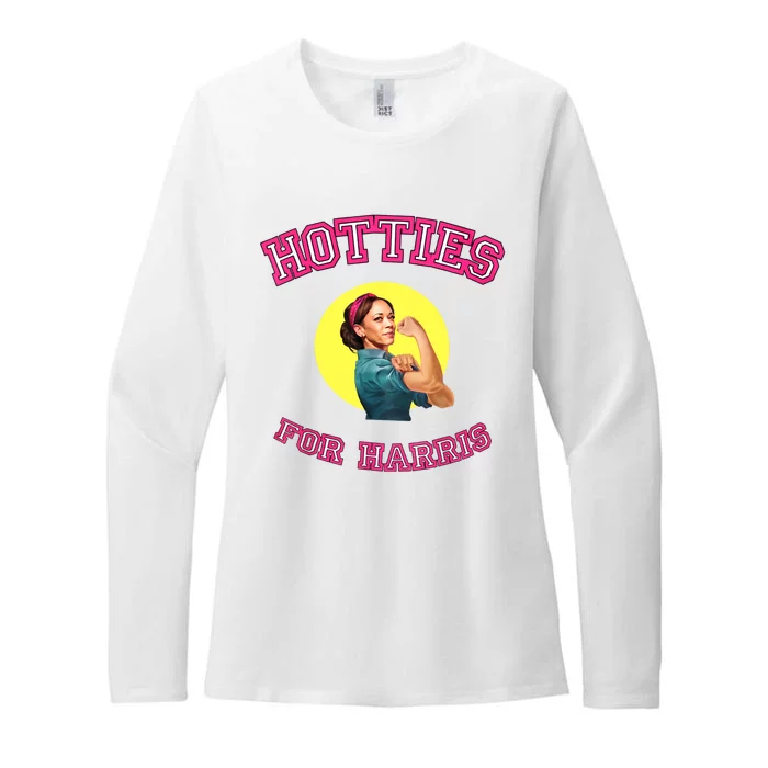 Hotties For Harris Election 2024 Womens CVC Long Sleeve Shirt