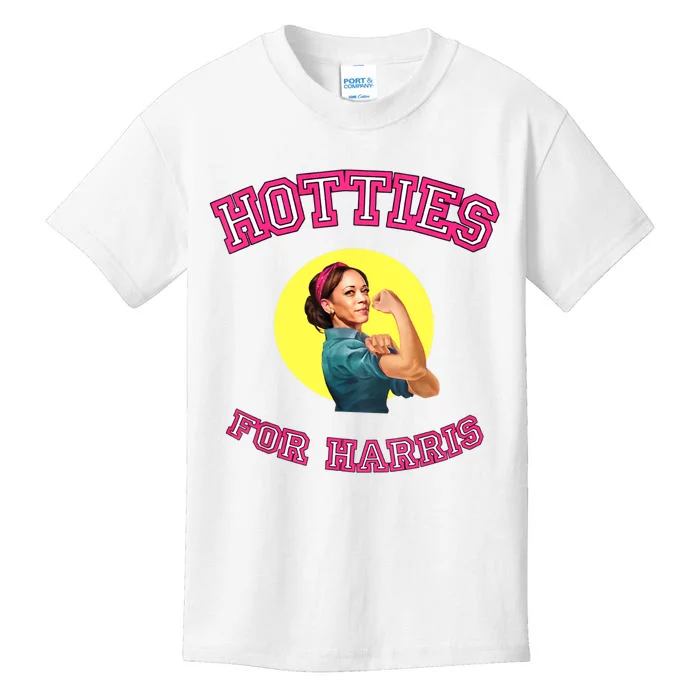 Hotties For Harris Election 2024 Kids T-Shirt