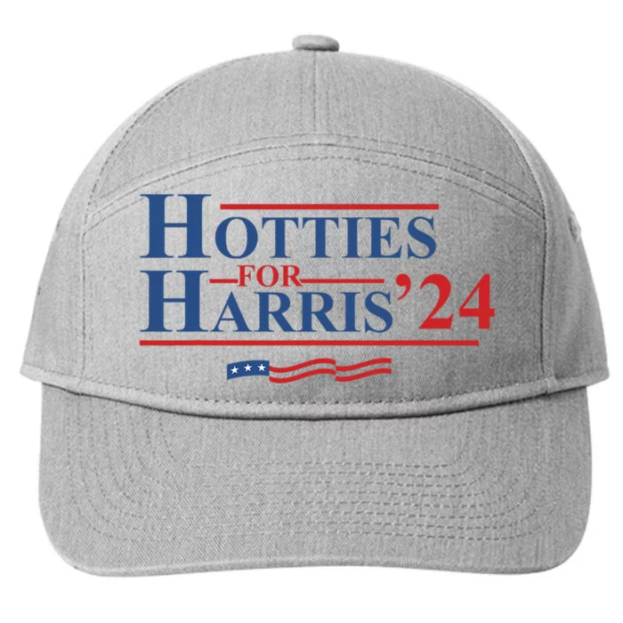 Hotties For Harris 24 Design 7-Panel Snapback Hat