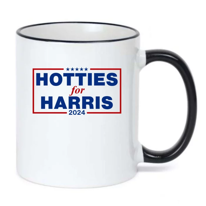 Hotties For Harris 2024 Funny Kamala Harris 2024 Black Color Changing Mug