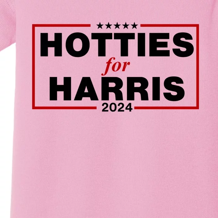 Hotties For Harris 2024 Funny Kamala Harris 2024 Baby Bodysuit