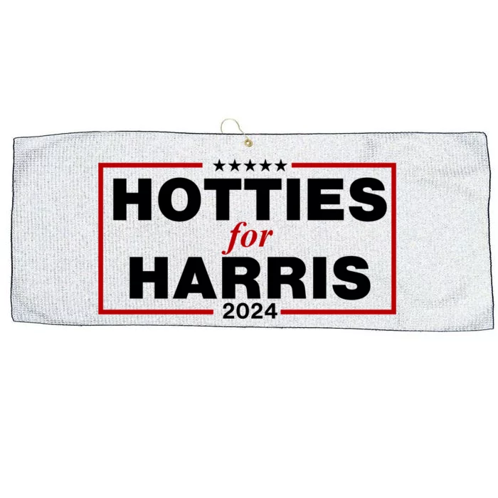 Hotties For Harris 2024 Funny Kamala Harris 2024 Large Microfiber Waffle Golf Towel