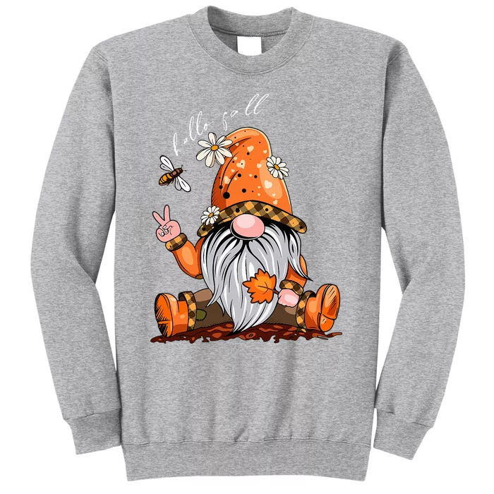 Hello Fall Happy Thanksgiving Gnome Pumpkin Fall Season Sweatshirt