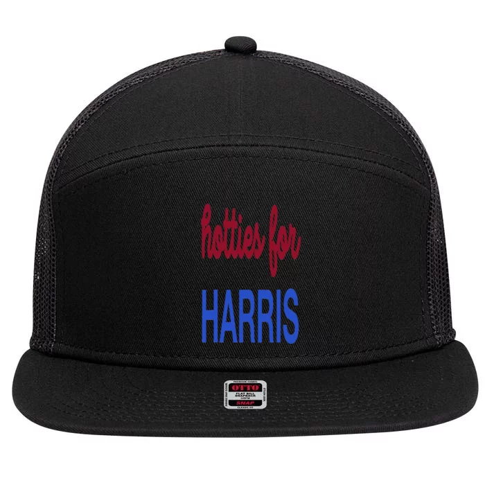 Hotties For Harris 24 Hotties For Harris 2024 7 Panel Mesh Trucker Snapback Hat