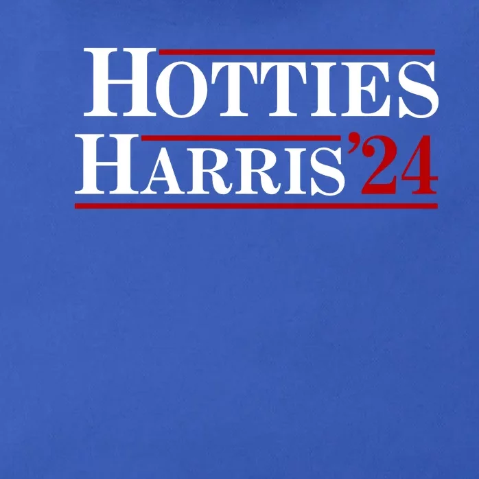 Hotties For Harris 2024 Funny Kamala Harris 2024 Zip Tote Bag