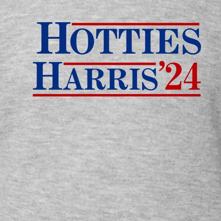 Hotties For Harris 2024 Funny Kamala Harris 2024 Toddler Sweatshirt