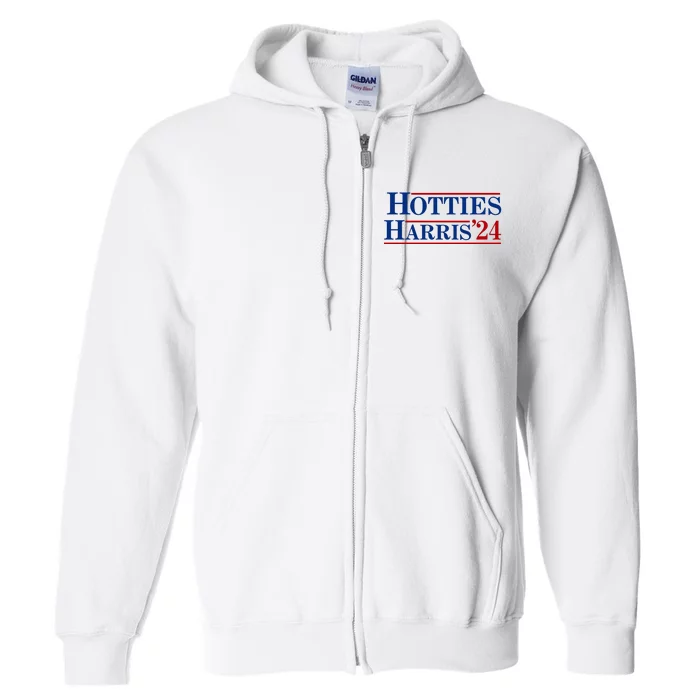 Hotties For Harris 2024 Funny Kamala Harris 2024 Full Zip Hoodie