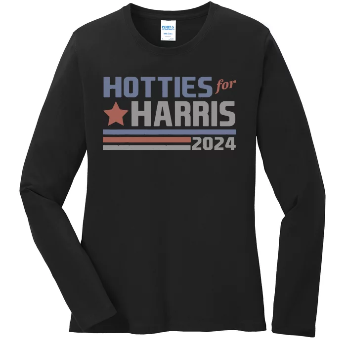 Hotties For Harris 24 Hotties For Harris 2024 Ladies Long Sleeve Shirt