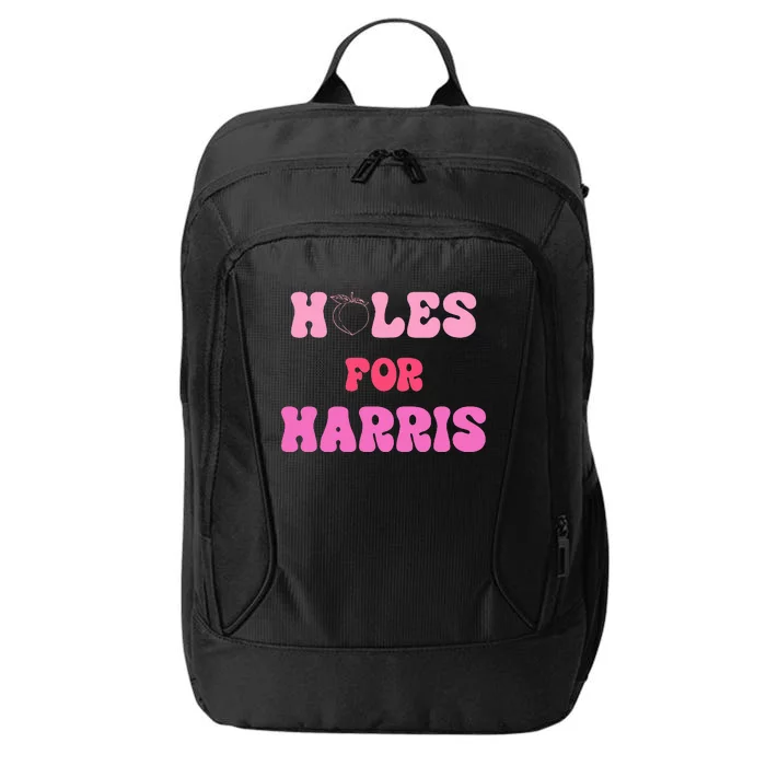 Holes For Harris Booty Peach Kamala Hippie Quote City Backpack