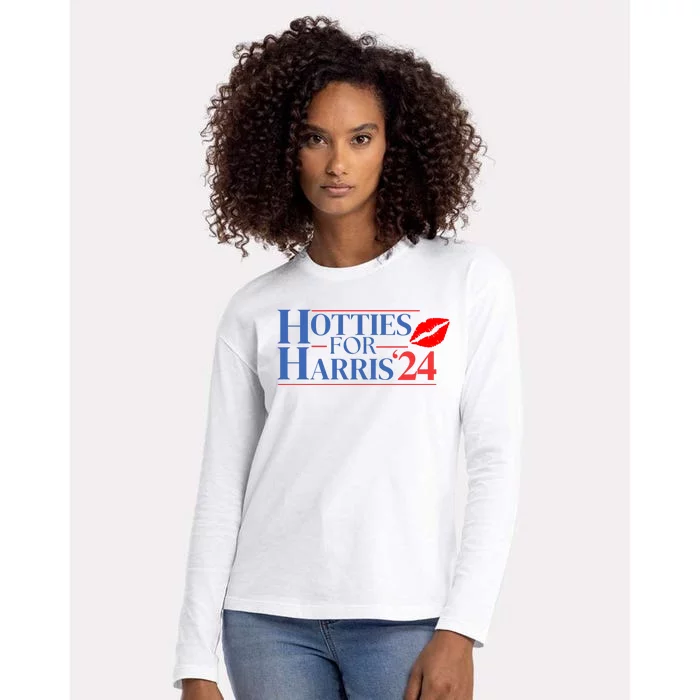 Hotties For Harris 24 Womens Cotton Relaxed Long Sleeve T-Shirt