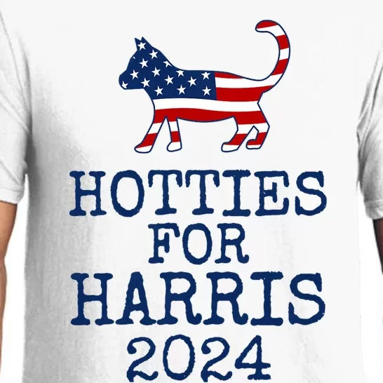 Hotties For Harris 2024 Cat Ladies Kamala Presidential Election 2024 Pajama Set