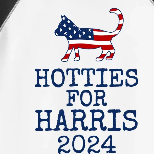 Hotties For Harris 2024 Cat Ladies Kamala Presidential Election 2024 Toddler Fine Jersey T-Shirt