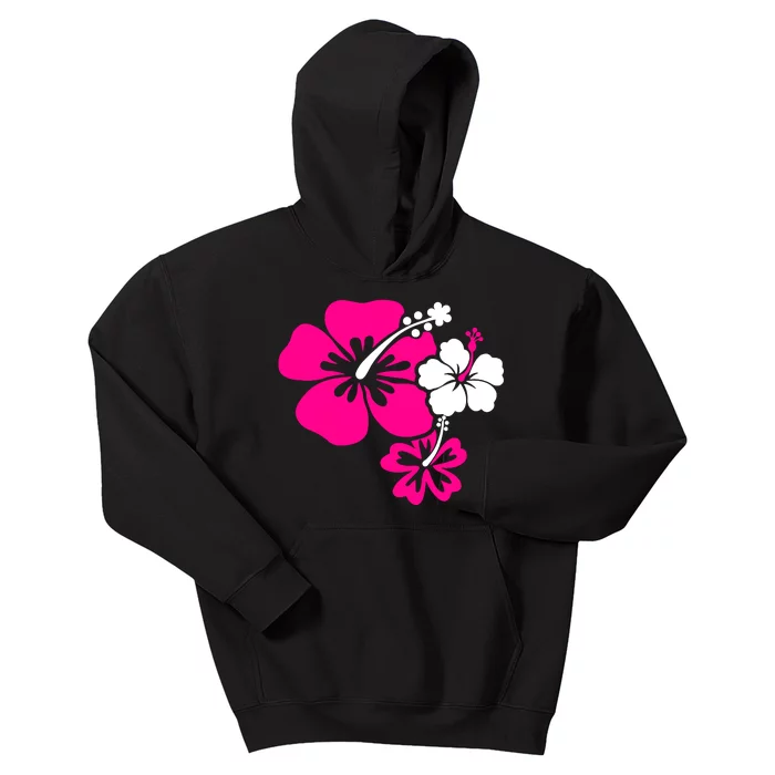 Hibiscus Flowers Kids Hoodie