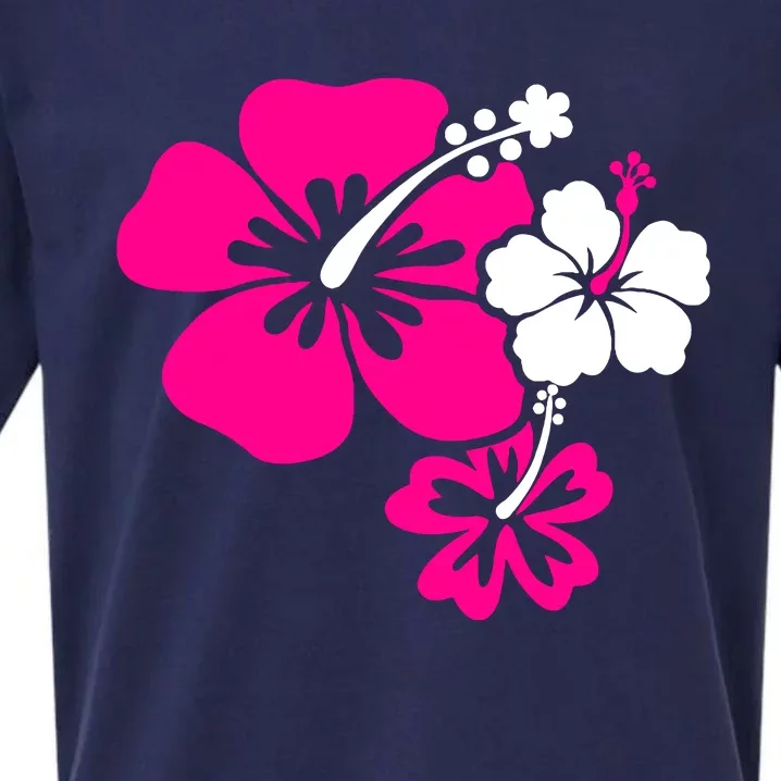 Hibiscus Flowers Sueded Cloud Jersey T-Shirt