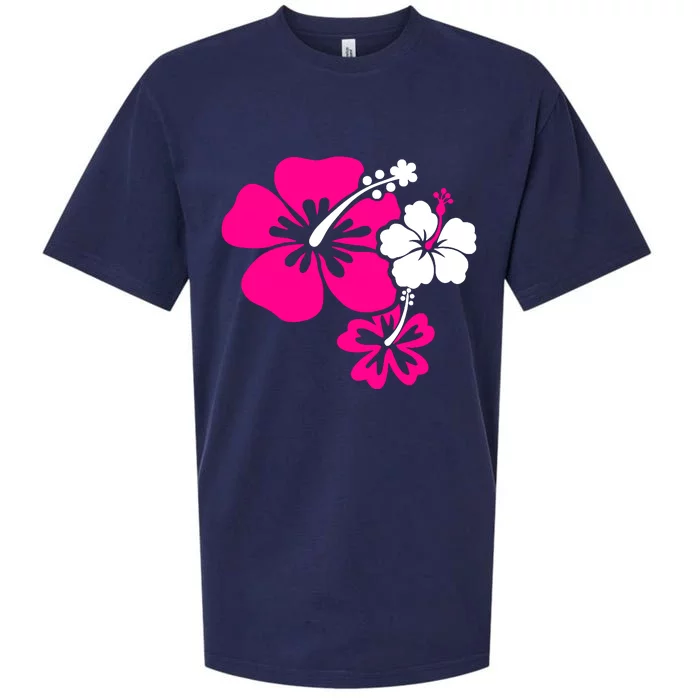 Hibiscus Flowers Sueded Cloud Jersey T-Shirt