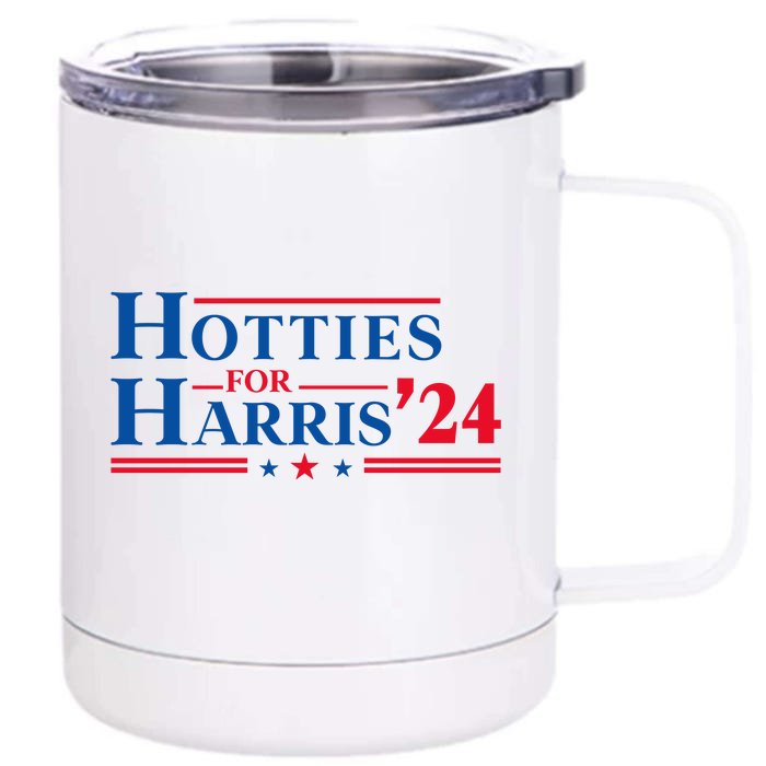 Hotties For Harris 2024 Front & Back 12oz Stainless Steel Tumbler Cup