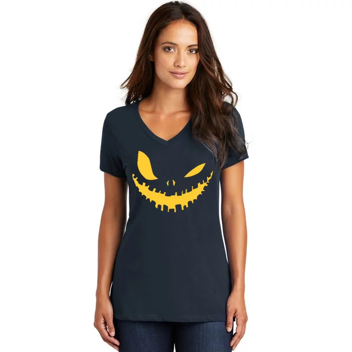 Halloween Face Women's V-Neck T-Shirt