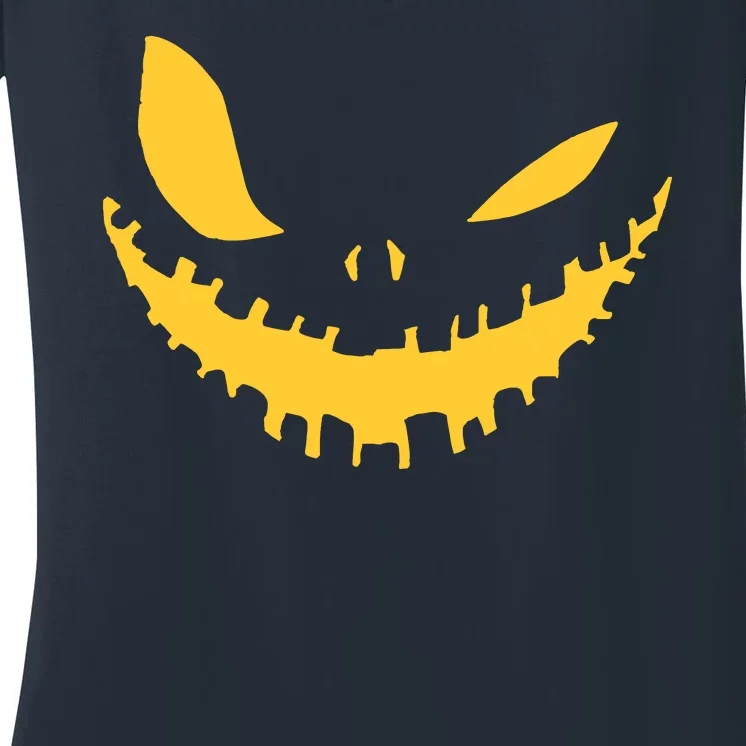 Halloween Face Women's V-Neck T-Shirt