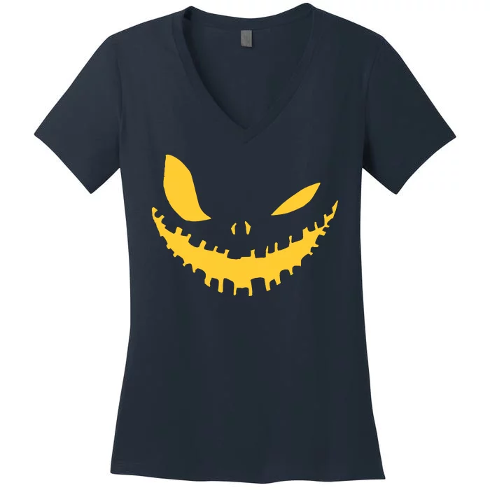 Halloween Face Women's V-Neck T-Shirt