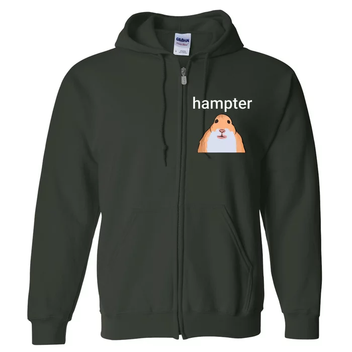 Hampter Funny Hamster Dank Meme Full Zip Hoodie