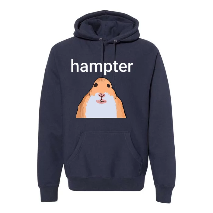 Hampter Funny Hamster Dank Meme Premium Hoodie