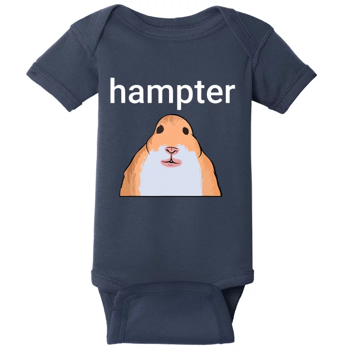 Hampter Funny Hamster Dank Meme Baby Bodysuit