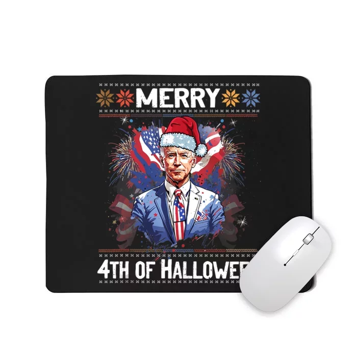 Halloween Funny Happy 4th Of July Anti Joe Biden Mousepad