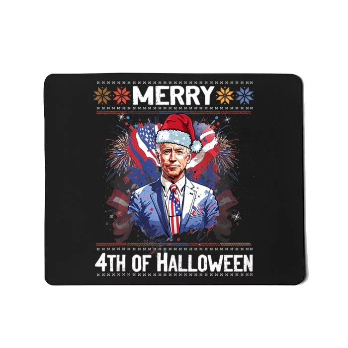 Halloween Funny Happy 4th Of July Anti Joe Biden Mousepad