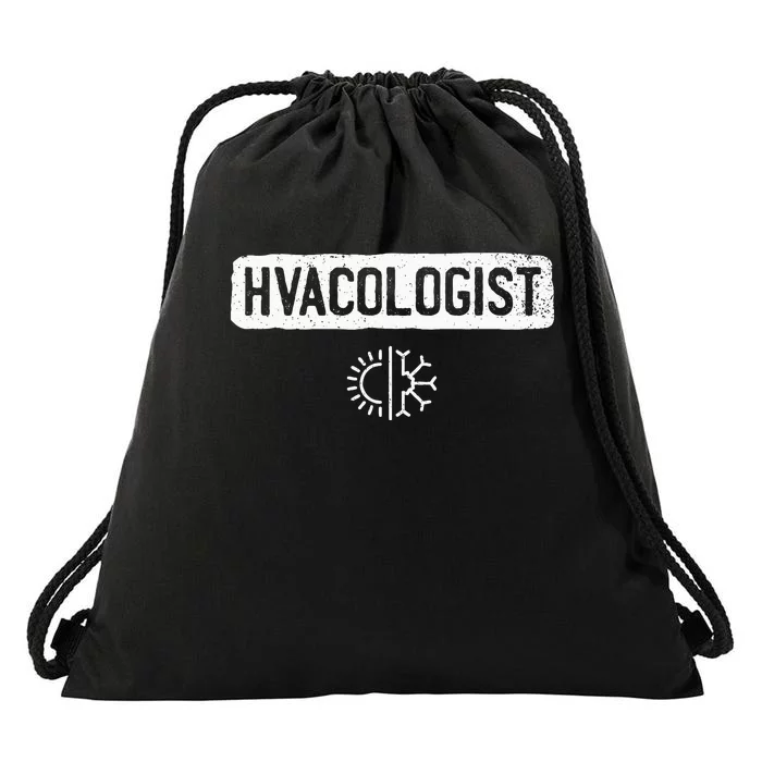 Hvacologist Funny Hvac Tech Technician Installer Gift Humor Drawstring Bag