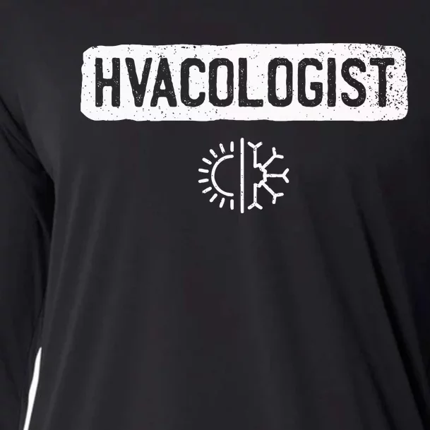 Hvacologist Funny Hvac Tech Technician Installer Gift Humor Cooling Performance Long Sleeve Crew