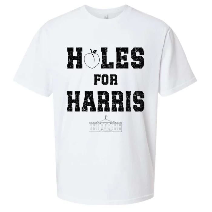 Holes For Harris Cool Harris Walz 2024 Election Sueded Cloud Jersey T-Shirt