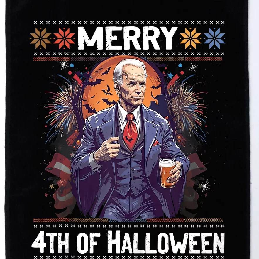 Halloween Funny Happy 4th Of July Anti Joe Biden Funny Biden Meme Platinum Collection Golf Towel