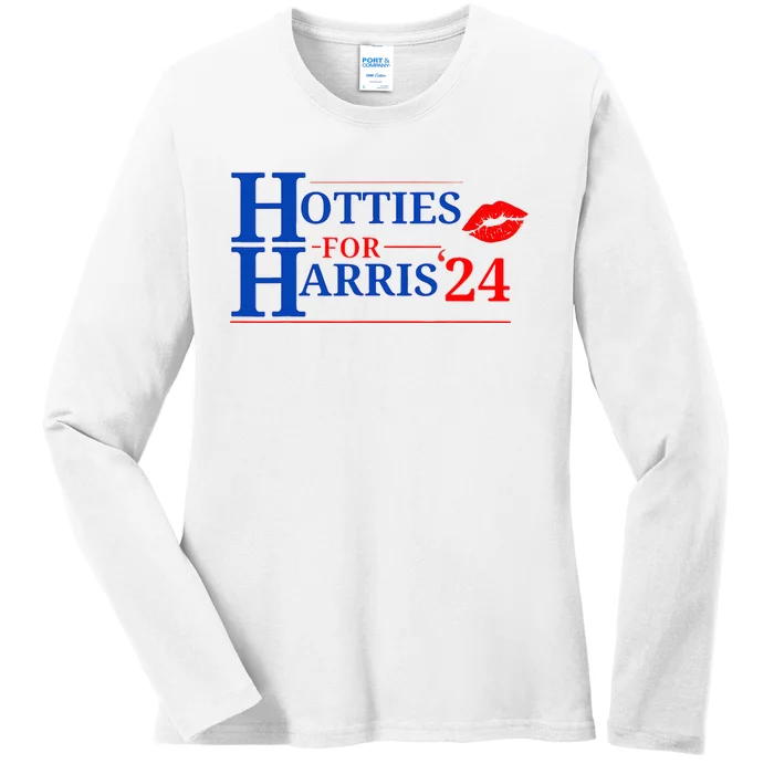 Hotties For Harris 24 Ladies Long Sleeve Shirt