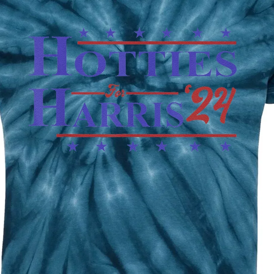 Hotties For Harris 2024 Kids Tie-Dye T-Shirt