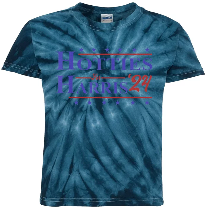 Hotties For Harris 2024 Kids Tie-Dye T-Shirt