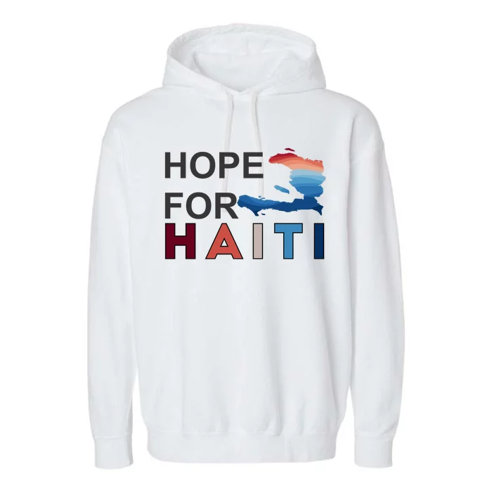 Hope For Haiti Earthquake Relief Garment-Dyed Fleece Hoodie