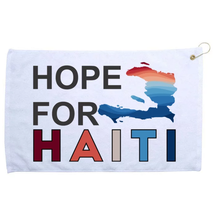 Hope For Haiti Earthquake Relief Grommeted Golf Towel