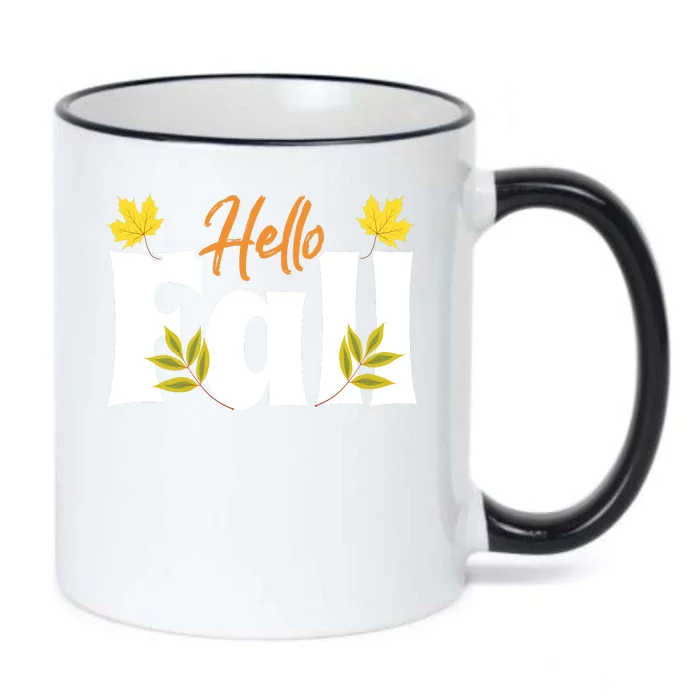 Hello Fall Black Color Changing Mug