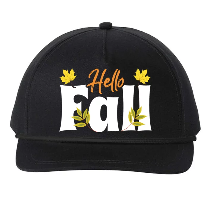 Hello Fall Snapback Five-Panel Rope Hat