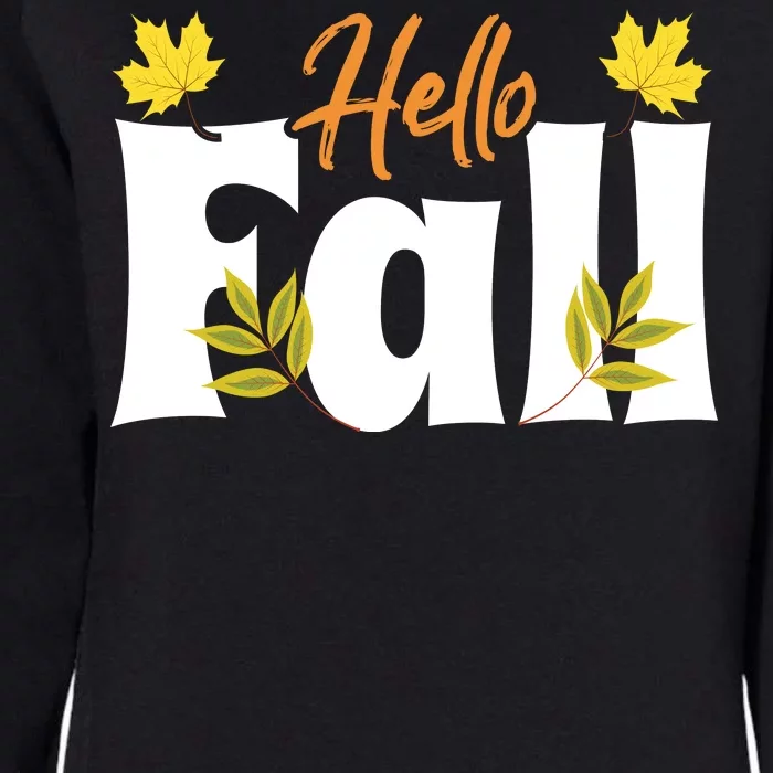 Hello Fall Womens California Wash Sweatshirt