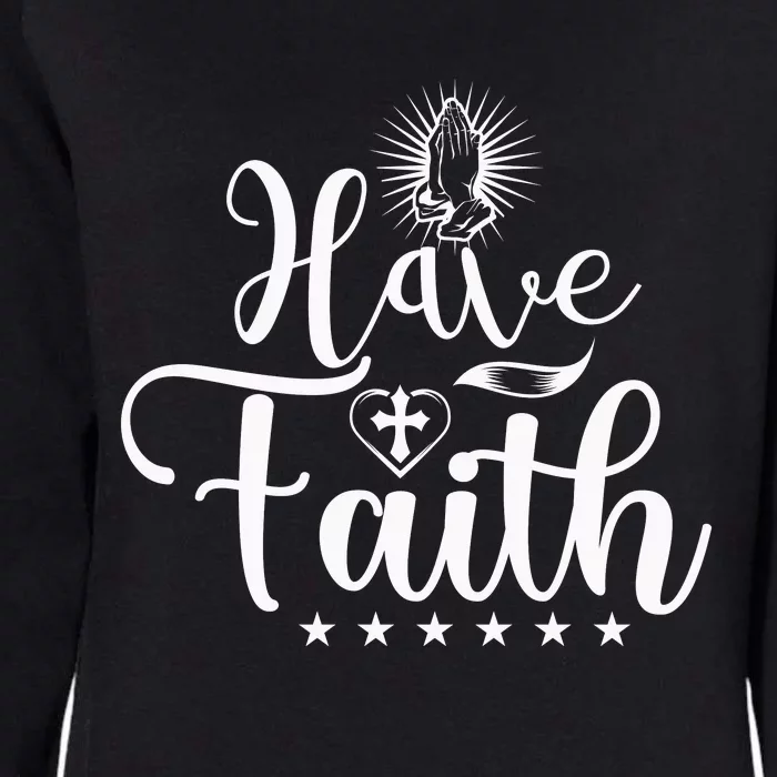 Have Faith Womens California Wash Sweatshirt