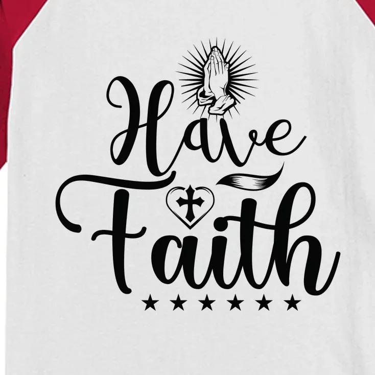 Have Faith Kids Colorblock Raglan Jersey