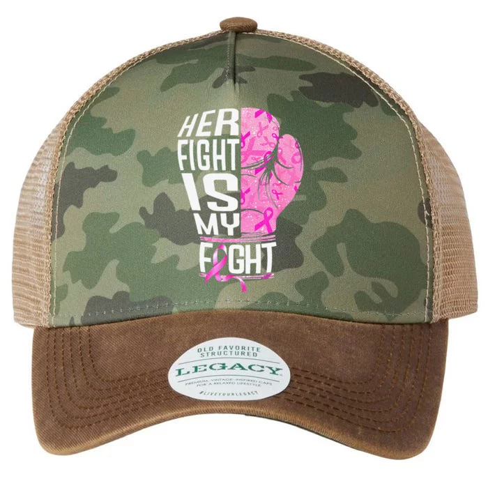 Her Fight Is My Fight Breast Cancer Boxing Legacy Tie Dye Trucker Hat