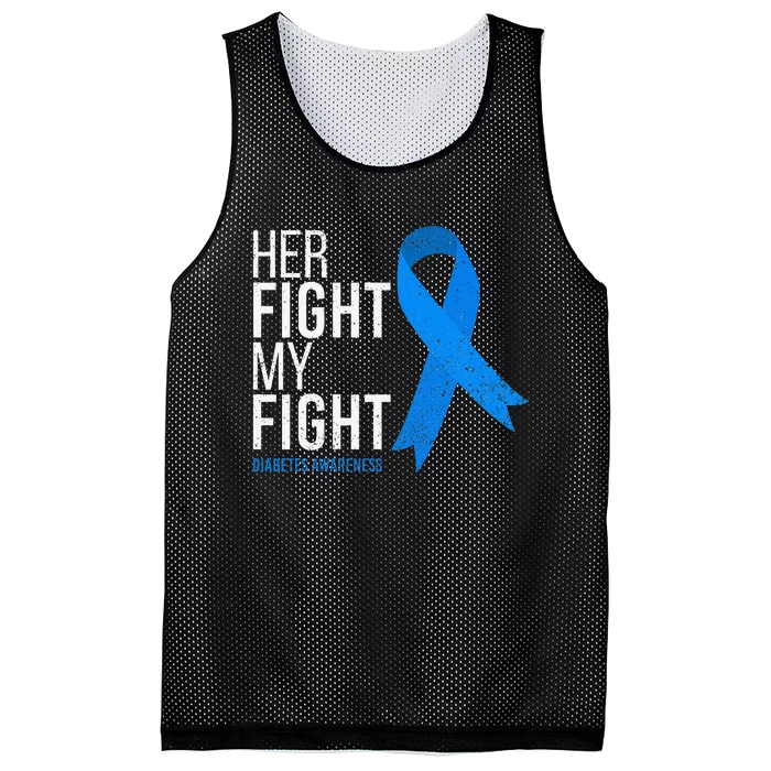 Her Fight Is My Fight Diabetes Awareness T1d Type 1 Mesh Reversible Basketball Jersey Tank