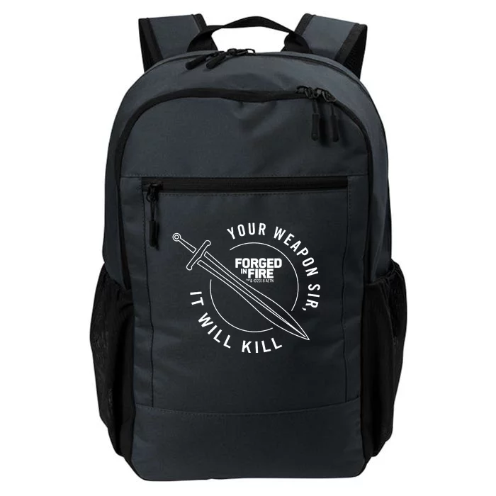 History Forged In Fire Series It Will Kill Crest Sword Daily Commute Backpack