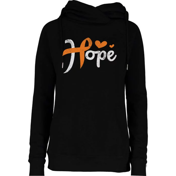 Her Fight Is My Fight Leukemia Awareness Blood Cancer Gift Womens Funnel Neck Pullover Hood