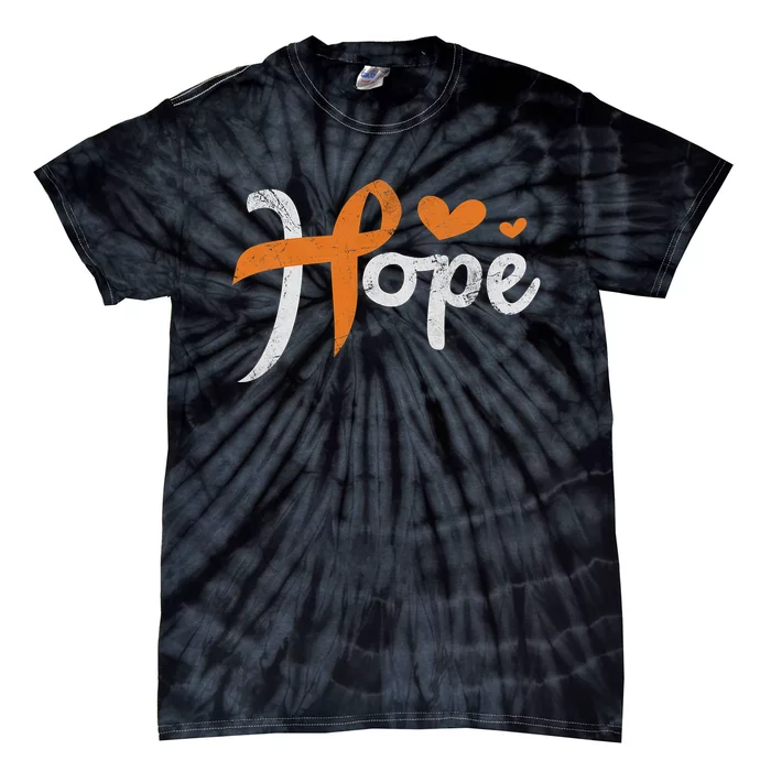 Her Fight Is My Fight Leukemia Awareness Blood Cancer Gift Tie-Dye T-Shirt